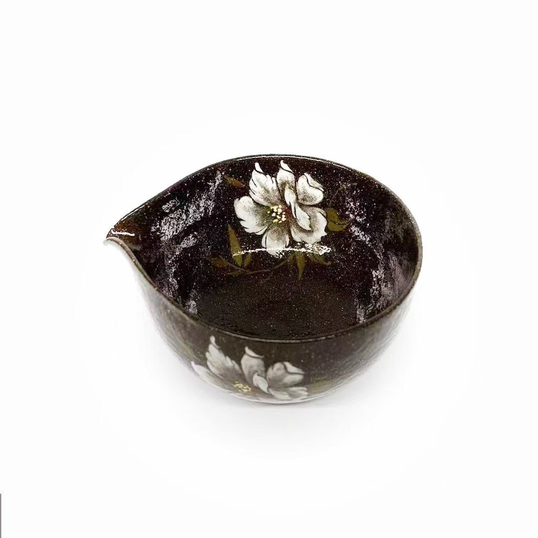 Handcrafted wabi-sabi Camellia Matcha Bowl (Pre-Sale)